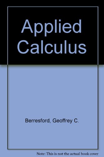 Applied Calculus 0618293442 Book Cover