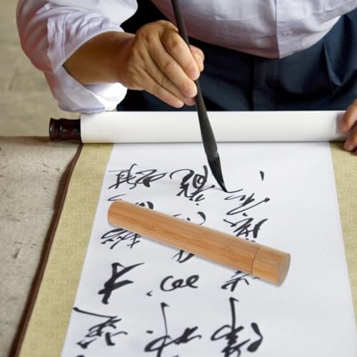 Operitacx 2er Set Bambus Plakatröhren – Poster-Versandrohren Für Papierzeichnungen, Kunstwerke Und Poster, Aufbewahrungsrohr Für Sicheren Transport Und Lagerung