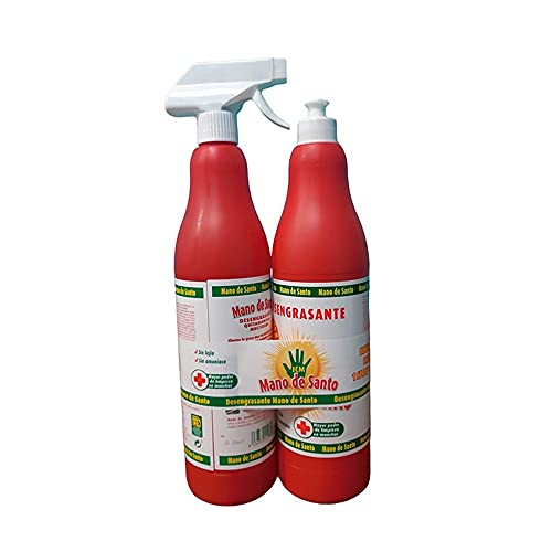 Pack 6 uds. Mano De Santo Desengrasante Multiusos Pistola Más Recambio - 0.9 L.