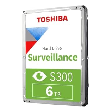 HD Toshiba Surveillance S300 6TB 3.5 SATA 5400 HDWT860UZSVA