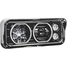 Trux Accessories 18in. x 11in. Universal Passengers Side LED Projector Semi-Truck Headlight - Model Number TLED-H103