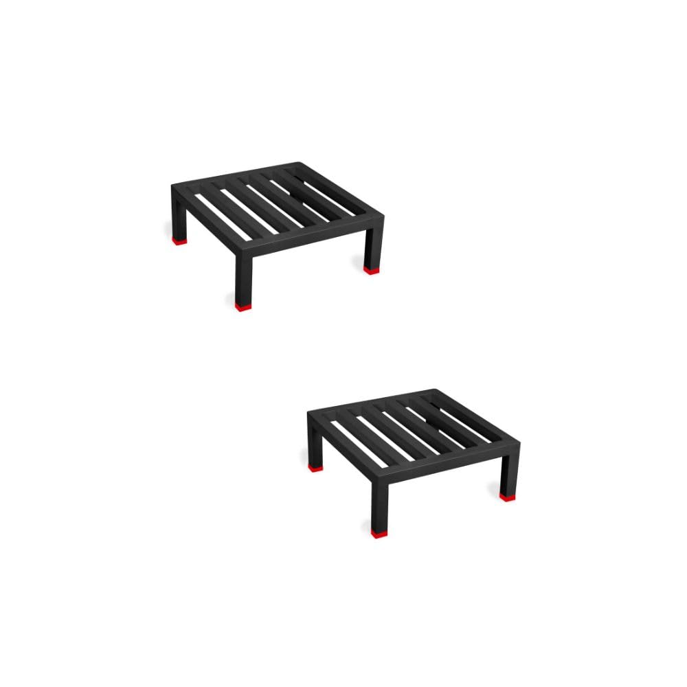 NAYRA Black Iron Plant Stand - Heavy Duty Outdoor Stand -14