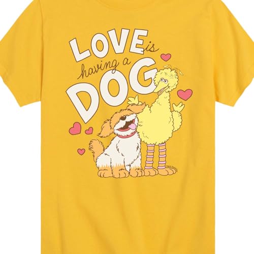 Sesame Street - Love is Having A Dog - Toddler and Youth Short Sleeve Graphic T-Shirt3