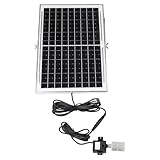 kit de bombeo solar directo Alta tasa de flujo: con un caudal de hasta 240 l/h, esta bomba circula eficazmente el agua, por lo que es para mantener los niveles de oxígeno en estanques al aire libre o fuentes decorativas.