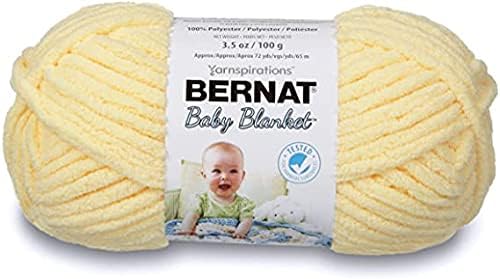 Bernat Baby Blanket Super Chunky Polyester Knitting Yarn 100g - 3615 Baby Yellow