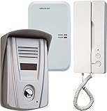 Señal digital clara Smartwares SW Sistema Portero-3 Cables 2 vías de comunicación de Audio IB100, Metálico, Color Blanco