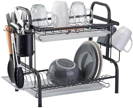 Amazon.com - Farenheit Stainless Steel 2-Tier Side Sink Dish Drying ...