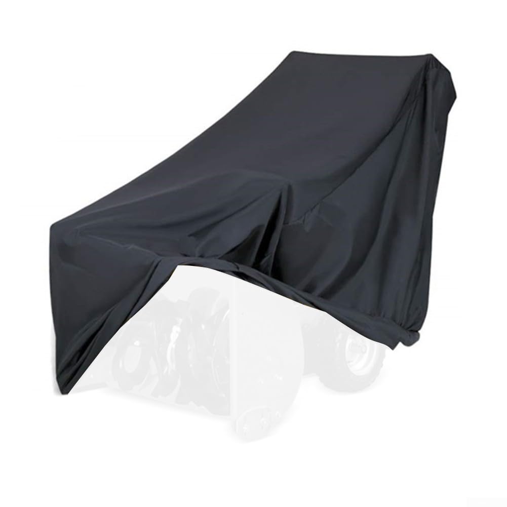 Cubierta para soplador de nieve, 109-127 cm resistente 210D Oxford, impermeable, resistente al viento con cordón, protección eléctrica de dos etapas para quitanieves