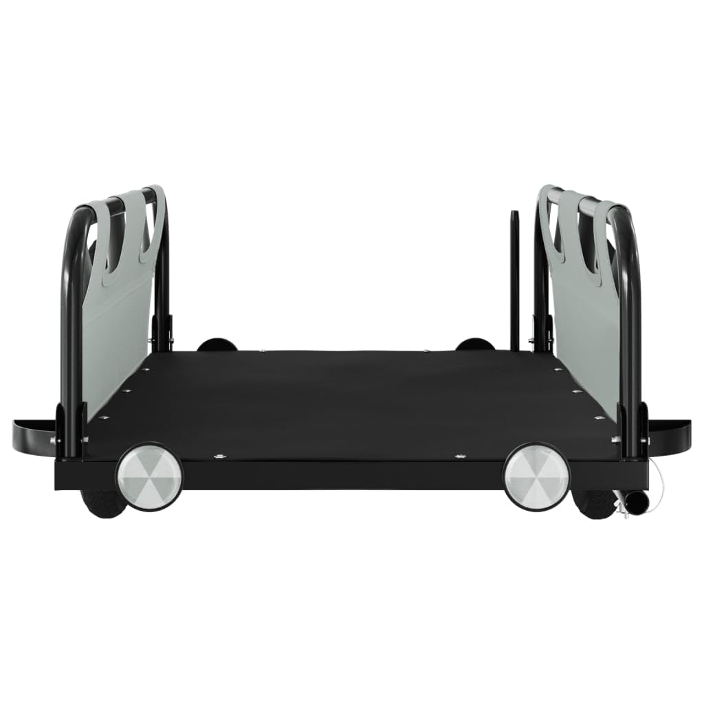 Homgoday Remolque de Carga para Bicicleta Hierro y Tela Oxford Gris Tipo 1 Remolques para Bicicletas Deportes