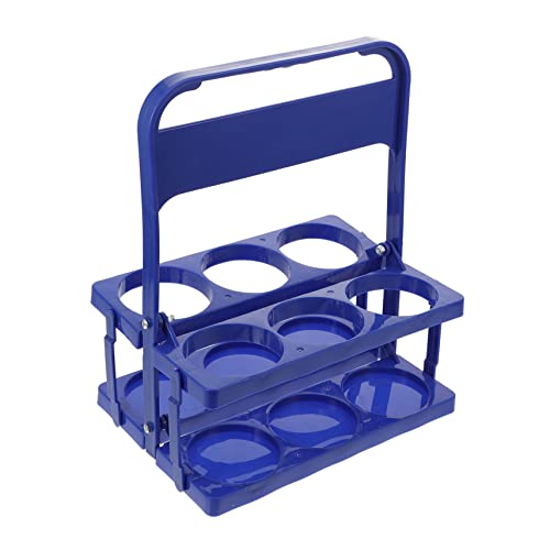 Cabilock 1pc Handmade Skewers Beer Bar Stand for Organizer for Bottle Holder Beer Holders Reusable Beer Bottle Carrier Liquor Holder Beer Carrier Beverage Carrier Beer Plastic Blue