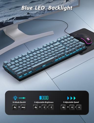 Teclado Mecánico Gamer KB-6301 Con Mouse y Cable USB-C miniatura 3