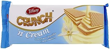 Tiffany Crunch' N' Cream Vanilla Wafers 135g