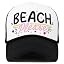 White Black Beach Please Vintage Ballcap