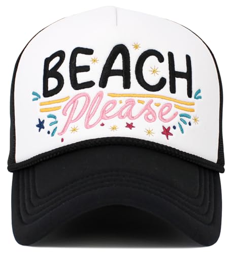 Image of Vacation Beach Camping Womens Baseball Cap Distressed Vintage Unconstructed Embroidered Patch Hat