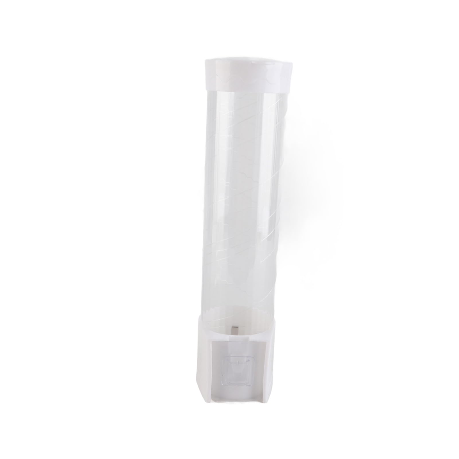Dispenser Per Bicchieri Di Carta Con Coperchio Antipolvere – Modello Lungo Nero, Capienza Fino A 60 Tazze, Facile Da Pulire