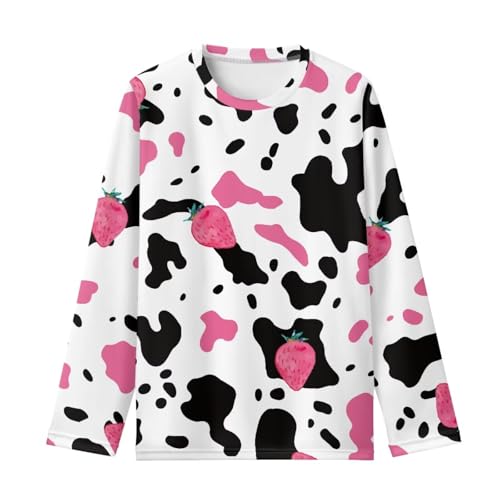 Image of Girls Basic Tee Shirts Outdoor Long Sleeve Shirt Winter Clothes Size 3-16 Top Fall Clothes Gift for Holiday