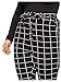 Floerns Women's Plus Size Plaid Pants Leggings Stretchy Elastic Waist Work Skinny Pants A Black Plaid 1XL