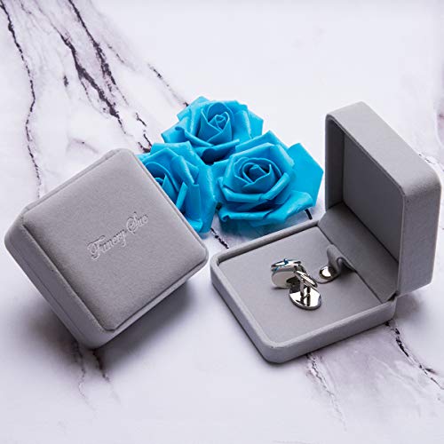 Gemelos para hombre de acero inoxidable personalizados miniatura 2
