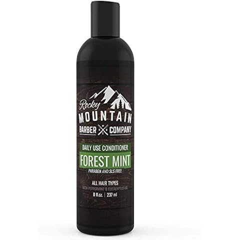 Men's Conditioner - Tea Tree Oil, Peppermint & Eucalyptus for All Hair Types - 8oz - by Rocky Mountain Barber Company Cover