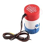 Pompe de Cale Submersible DC, Accessoire de Bateau Marin Robuste G1100 01 pour Bateaux, étangs, Piscines, Spas (24V)