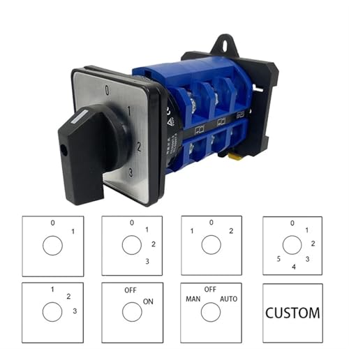 Interruptor de leva de 63A con montaje en riel DIN para control trifásico estable 3