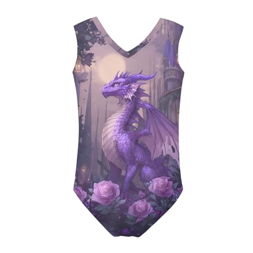 Image of Girls Swimsuits Size 3-14 Kids Summer Sleeveless One Piece Bathing Suit Beach V-Neck