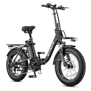 ENGWE 1125W Electric Bike for Adults, L20 2.0 20”Ã3.0″ Fat Tire Electric Bicycle 52V 13Ah Removable Battery Max Range 68Miles & 28MPH for Urban Commuters,7 Speed Mountain Ebike with Dual Suspension