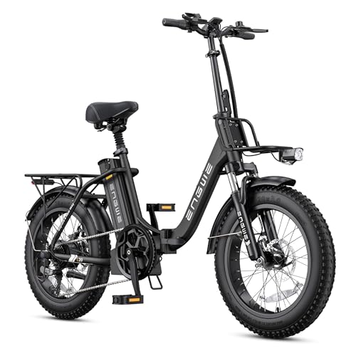 ENGWE 1125W Electric Bike for Adults, L20 2.0 20''Ã3.0" Fat Tire Electric Bicycle 52V 13Ah Removable Battery Max Range 68Miles & 28MPH for Urban Commuters,7 Speed Mountain Ebike with Dual Suspension