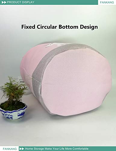 FANKANG Storage Baskets,Collapsible Convenient Nursery Hamper/Laundry Bin/Toy Collection Organizer for Kid's Room(Pink Unicorn)