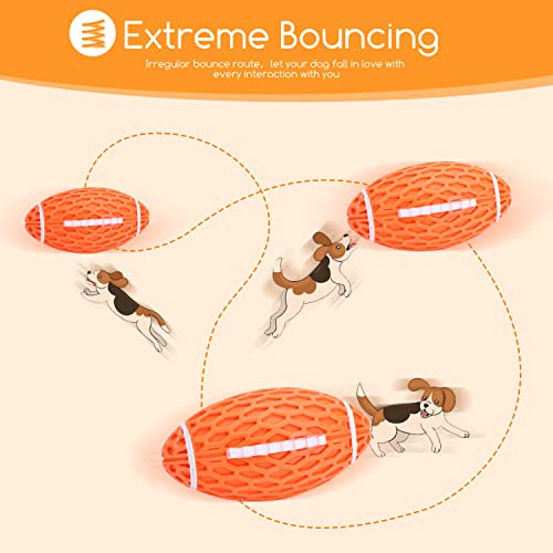 Nobleza Hundeball, Hundespielzeug Ball aus Naturkautschuk mit Zahnpflege-Funktion, Interaktives Kauspielzeug, Robuster Hunde Ball 10.3cm * 5.6cm