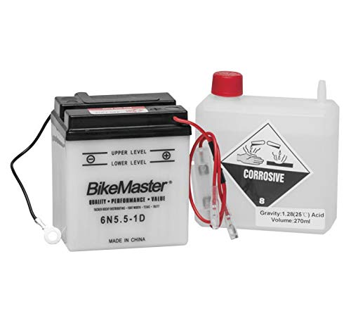 BikeMaster 6N5.5-1D Battery for Honda CT90 Trail 1966-1979