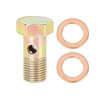 X AUTOHAUX M10x1,0mm metrisches Gewinde Hohlschrauben Bremsen Verbindungsadapter