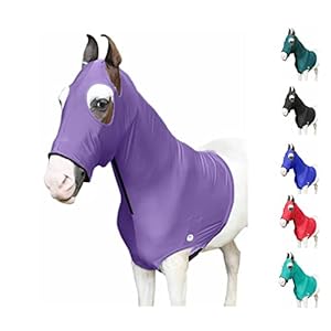 Majestic Ally Stretch Lycra Horse Hood with Zipper…