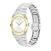 Movado Women's Bold Quest Mini 28mm Watch, White Sunray Dial, Swiss Quartz Movement, Stainless Steel Case and Bracelet, Signature Dot, Modern Petite Luxury Timepiece
