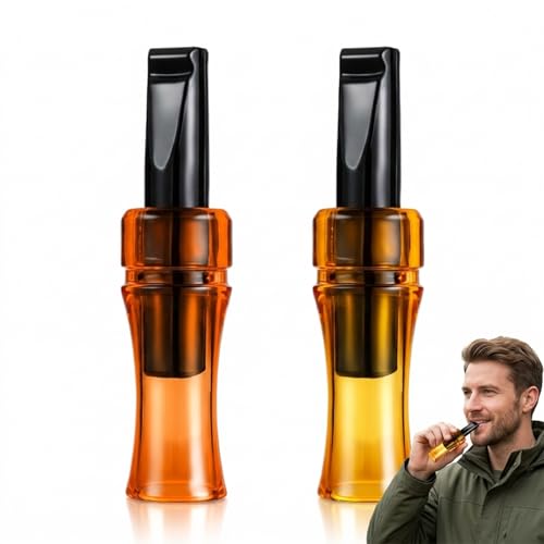 Ujukoxc 2 Pack Crow Caller with Black Orange and Black Yellow Colors, Crow Caller to Attract Crows,Durable Plastic Construction for Outdoor Use, Effective Wildlife Observation Tool