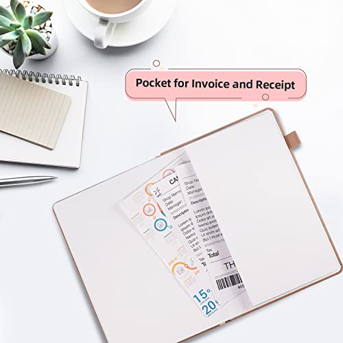 Undated Income & Expense Tracker, Accounting Ledger Book Hardcover Bookkeeping Record Book For Personal Finance & Small Business With 120Gsm Thick Paper (5.8″X 8.3″, Pink) #TOP5