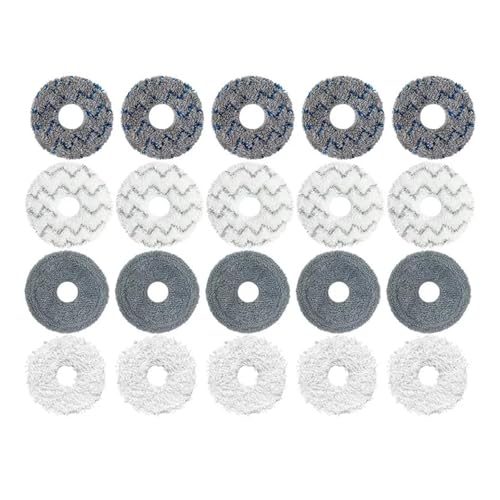 Mop Rag Parts Compatible with Ecovacs Deebot T20 Omni/ X1 Omni T10 Turbo Vacuum Cleaner Washable Mop Rags Mop Cloth Replacement Accessories(Purple)