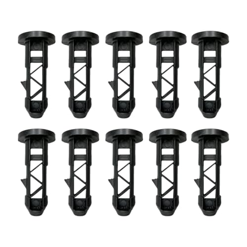 LckCryspho ゴミ箱用スペアパーツ 10個 蓋ヒンジピン ホイールシャフト PP製 for 100120240 L との互換性あり