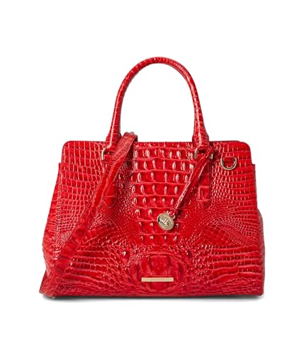 Brahmin Small Finley Satchel, Sriracha