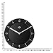 Braun Classic Analogue Wall Clock with Quiet Quartz Movement, Easy to Read, 20cm Diameter in Black, Model BC06B.
