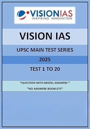 Buy Vision IAS UPSC Main Test Series 2025, Test 1 to 20, With Model ...