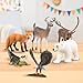 Terra by Battat – 6 Pcs North American Animal Figurines – Realistic Plastic Toy Set with Reindeer, Fox, Polar Bear, Deer, Alligator & Eagle – Educational Gift for Kids 3+ – Imaginative Play