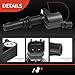 A-Premium Ignition Coil Straight Boot (Black) Compatible with Ford, Lincoln, Mercury - 4.6L, 5.4L, 6.0L - F-150, F-250, Expeditin, Explorer, Mustang, Navigater