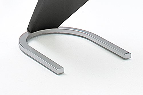 Foto von Robas Lund Esszimmerstühle 2er Set Schwingstuhl Schwarz, Esszimmerstuhl Stuhl Amado, 62.0 x 45.0 x 102.0 cm