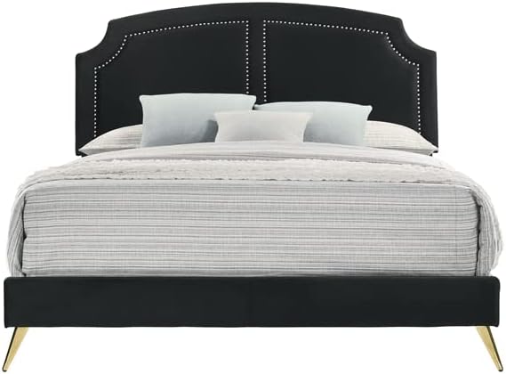Miniatura 4 de Acme Zeena Eastern - Cama King en terciopelo negro