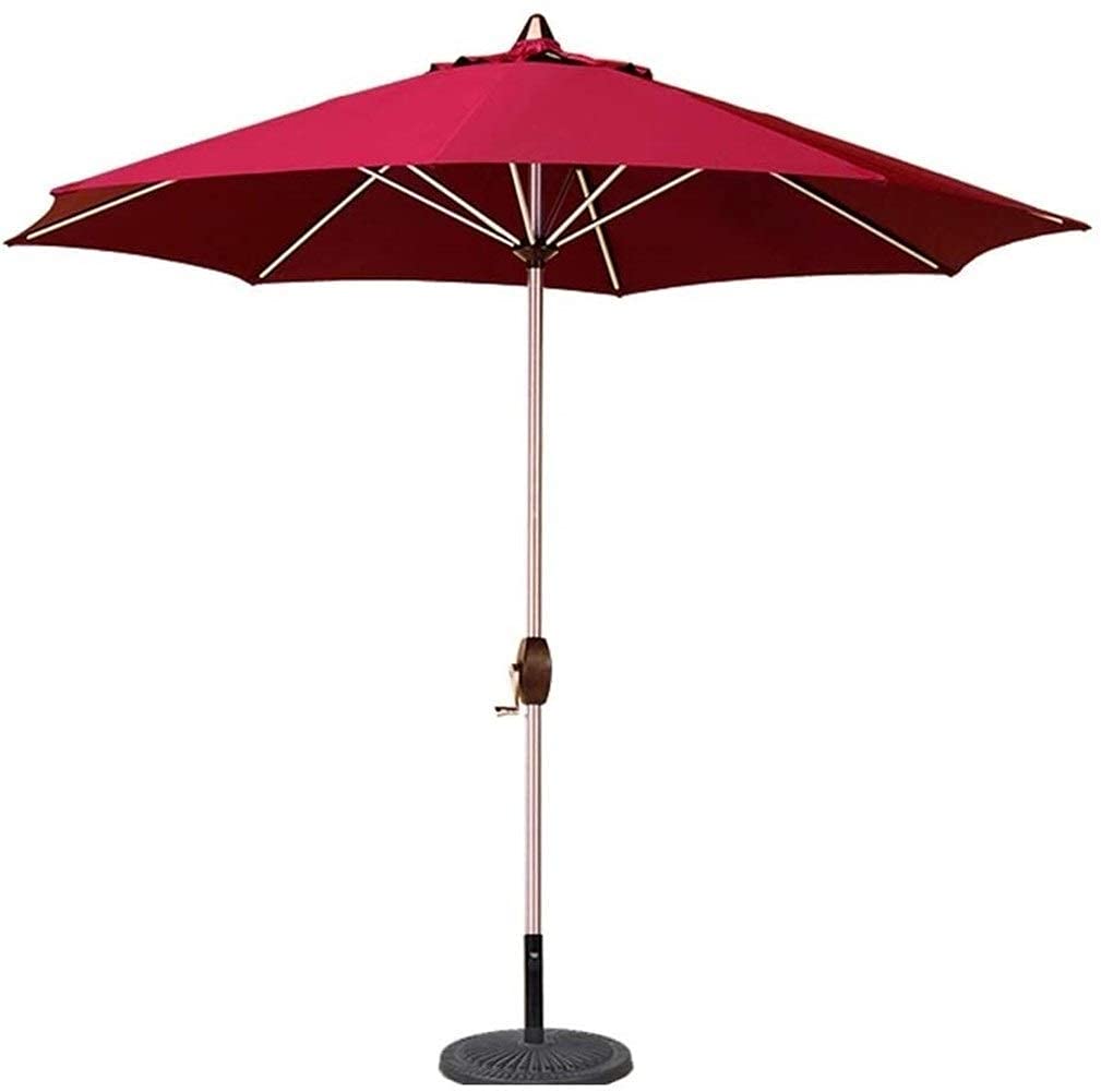 SaryEdge Sun Parasol Umbrella Garden Parasols Portable Patio Garden Table Umbrella with 8 Sturdy Ribs for Outdoor Beach, Commercial Event Market, g, Pool Side good,