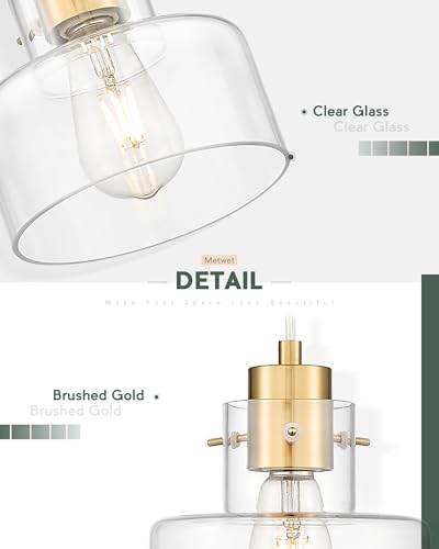 Metwet 2 Pack Pendant Lights Kitchen Island thumb #2