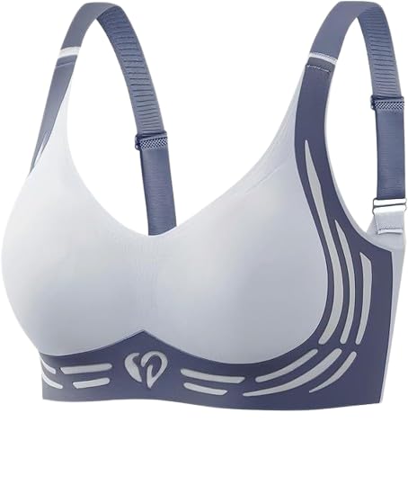 women plus size padded light support wireless bra, seamless soft bralette, for sleep, yoga and everyday sports bra m-3xl
