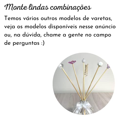 Kit De Varetas Decoradas Novas Difusor Aromatizador Ambiente - Jogo c/ 15 Unidades (Varetas Sortidas