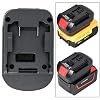 Battery Adapter for Bosch 18V Lithium-Ion Cordless Tool, Compatible with Dewalt 20V Max/ Milwakee M18 18V Li-ion Battery Convert to Bosch 18Volt Compact Lithium Batteries BAT608 BAT609 BAT612 BAT618